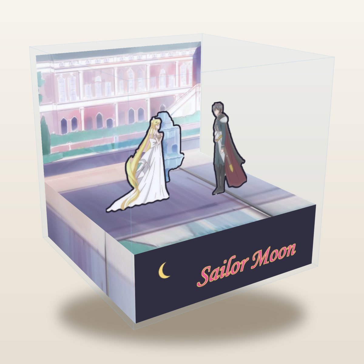Sailor Moon cube diorama, Moon Kingdom Fountain