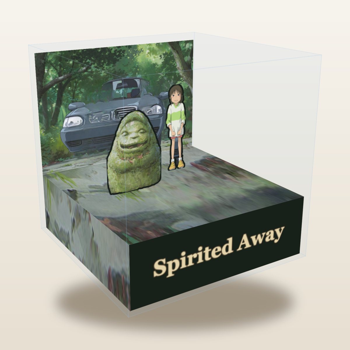 Spirited Away cube diorama, The Tunnel